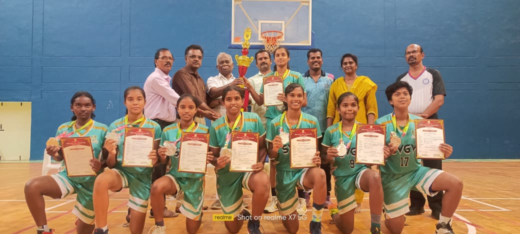Tamilnadu school Education department conducted 66th REPUBLIC DAY GAMES (RDG)held @ Kongunadu Engineering College Trichy  Date 3/12/25 to 5/12/25 <br>SVGV school girls team secured 2 nd place
